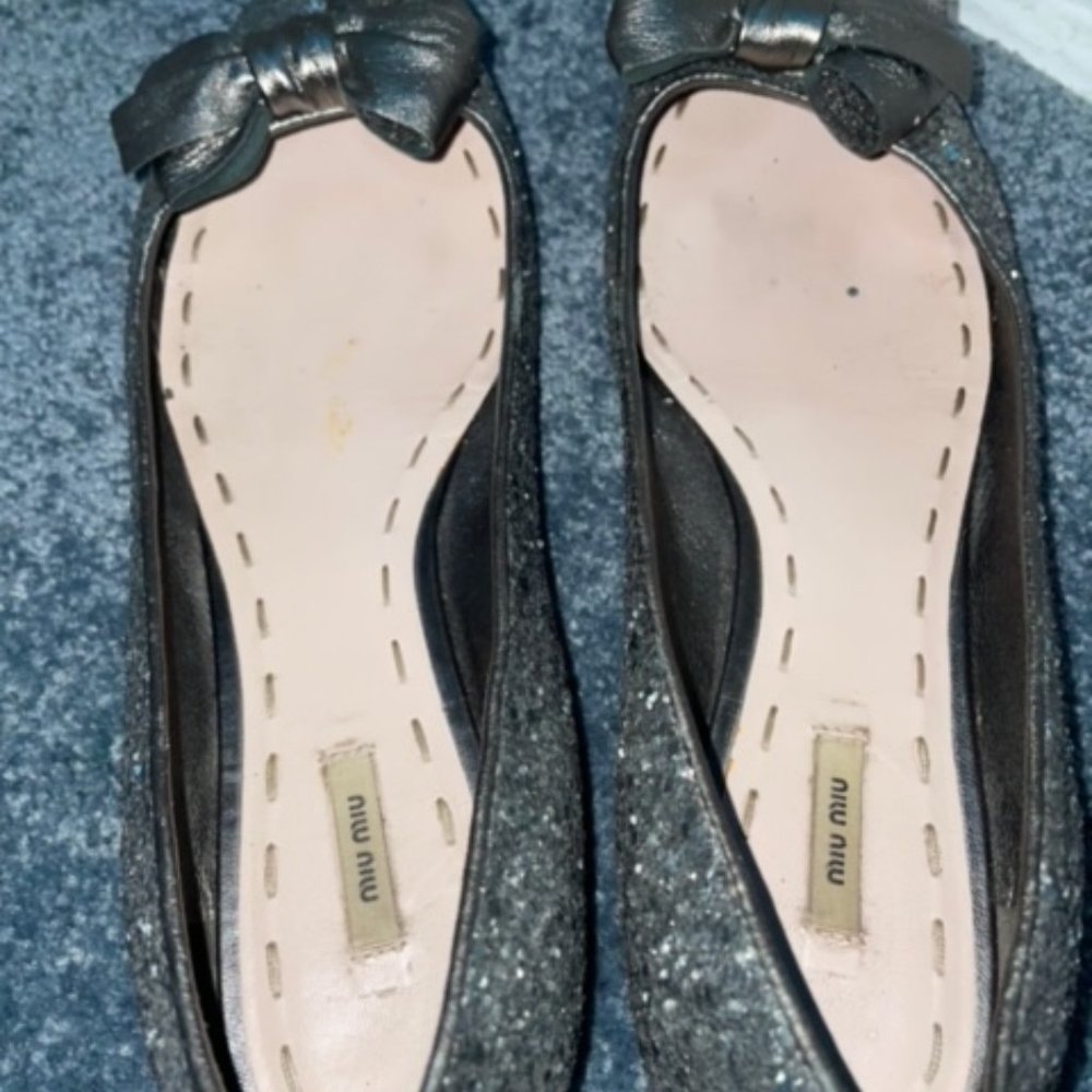 Miu Miu Sparkling Flats - image 5